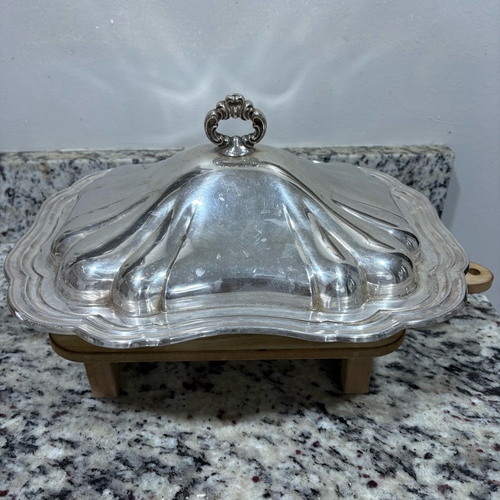 Gorham Heritage Lidded Dish - Silver plated - #187- Weighs Over 2lbs.  - Vintage